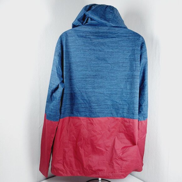 Columbia Men's Red Blue Heather Roan Mountain Trail Rain Jacket Size L - Picture 3 of 13